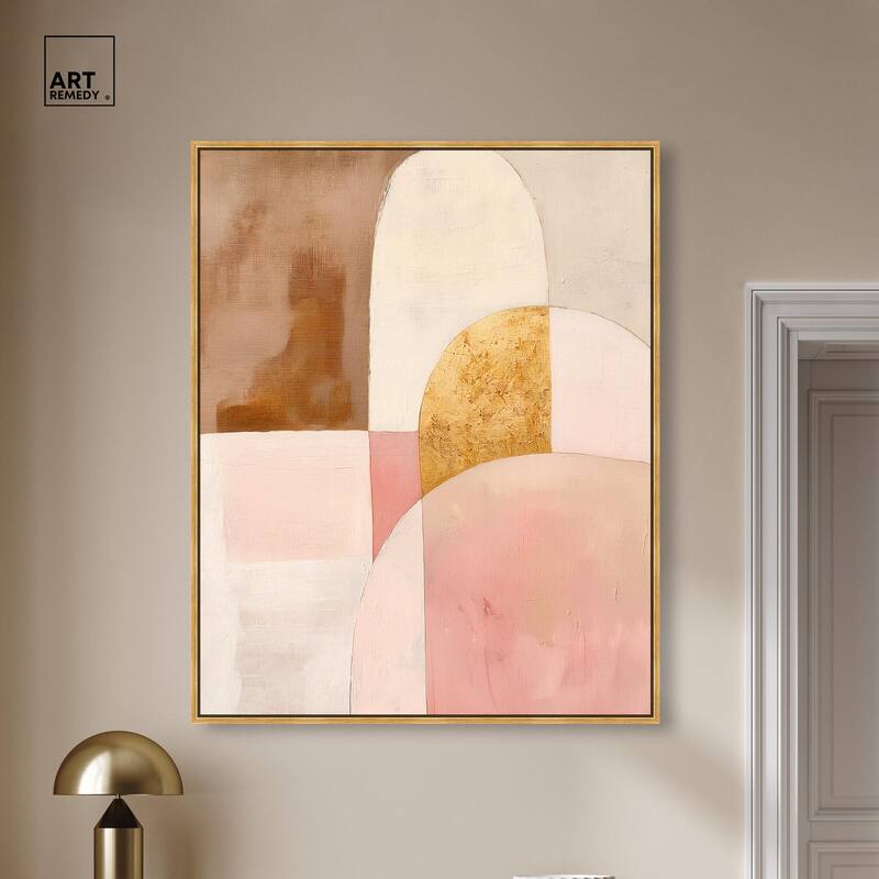 Rose Quartz and Sand I Canvas by Art Remedy