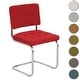 preview thumbnail 14 of 16, Breuer Chair Company Aurora Cushion Padded Seat & Cushion Back Cantilever Side Chair w Chrome Frame (Various Upholstery Fabrics)