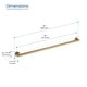 preview thumbnail 40 of 38, 36-Inch Stainless Steel Bathroom Safety Grab Bar