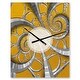 preview thumbnail 12 of 12, Designart 'Time Spiral in Antique Style' Oversized Contemporary Wall CLock