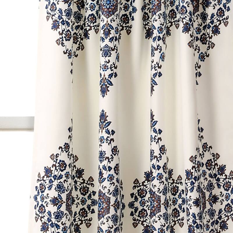 Lush Decor Keya Medallion Room Darkening Window Curtain Panel Set