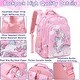 preview thumbnail 6 of 5, Girls Backpack for Elementary Kids School Bookbag Set Cute Unicorn Backpacks for Girls Water Resistant