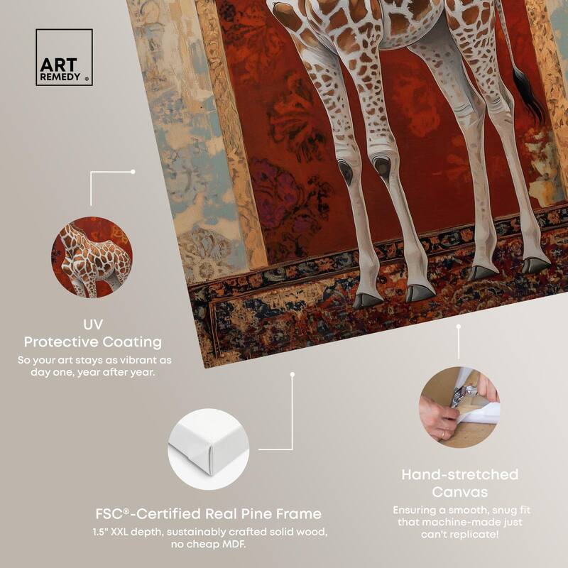 Giraffe Archway Canvas by Art Remedy, Gallery Wrapped