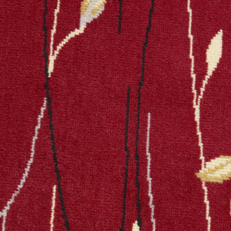 Like Power Loomed Geometric Floral Low Pile Area Rug By HomeRoots - 48' X '48' X '0.25