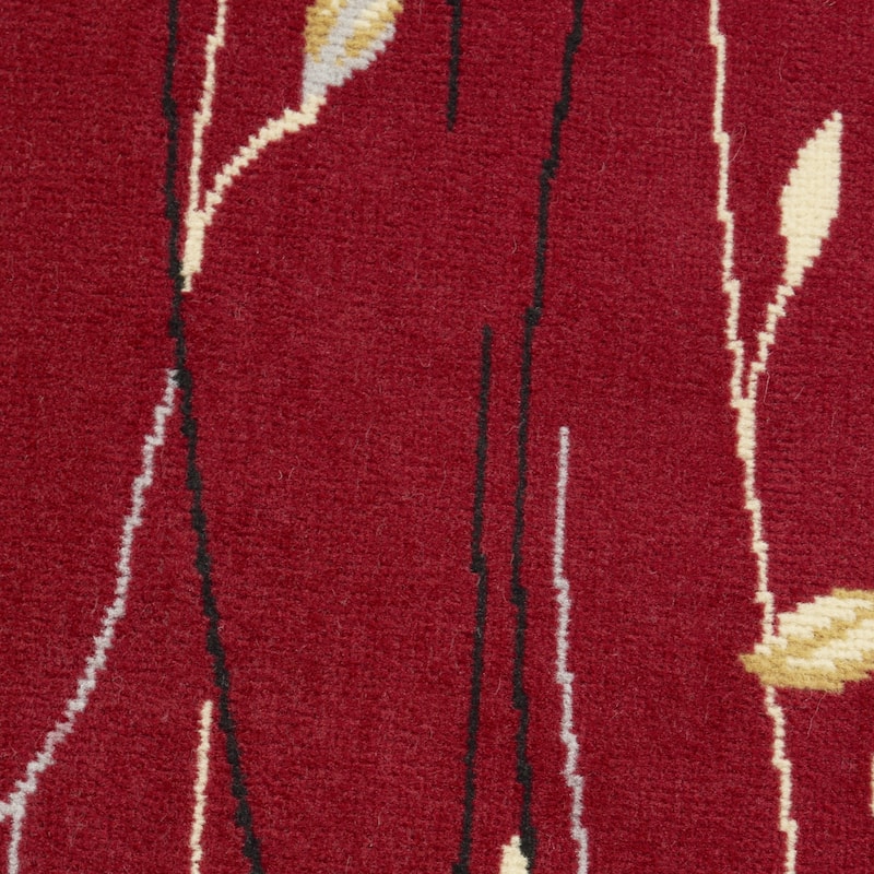 Limir Power Loomed Geometric Floral Area Rug By HomeRoots - 63' X '63' X '0.5