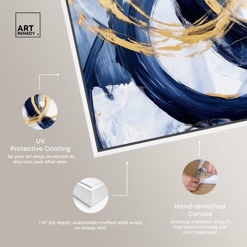 Bold Whirl I Canvas by Art Remedy