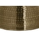 preview thumbnail 12 of 17, 20"L Metal Drum Accent Table with Hammered Design, Contemporary Side, End, and Nightstand Table for Living Room and Bedroom