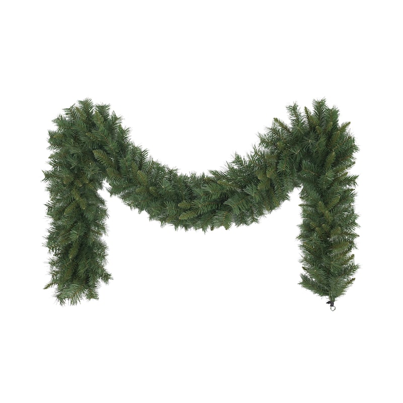 Puleo International 9 ft. x 10" Round Valley Pine Garland - 9.8