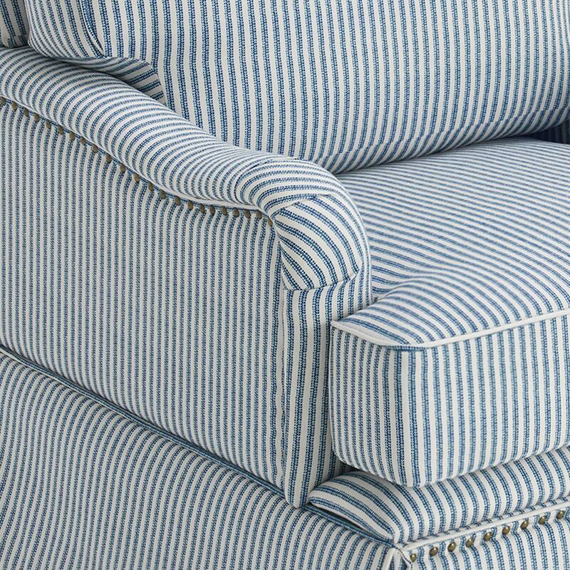 Modern Chenille Swivel Armchair and Storage Ottoman