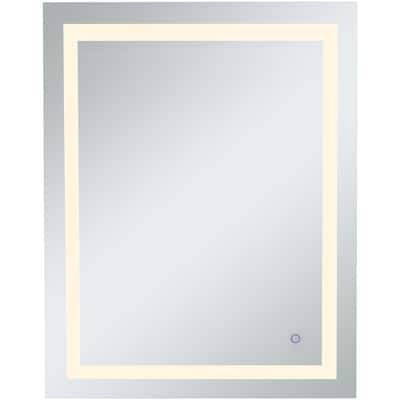 Elegant Lighting Helios 40" x 30" Rectangular Frameless Wall Mounted