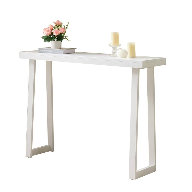 Claude Collection Wood 36" Modern Console Table with Shelf