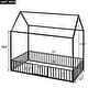 preview thumbnail 13 of 12, Twin Size Metal House Bed with Fence and Door