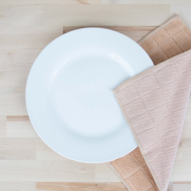 The Sloppy Chef Mesh Backed 12-Piece Dishcloths - 12x12