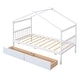 preview thumbnail 8 of 47, Twin Size Wooden House Bed with Drawers - Stylish and Functional Kids' Bedroom Furniture
