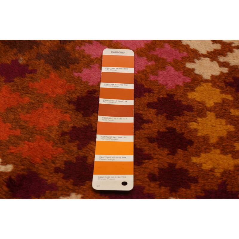 ECARPETGALLERY Hand-knotted Akhjah Burnt Orange Wool Rug - 6'3 x 8'6