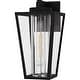 preview thumbnail 2 of 5, Jett 1-Light Matte Black Outdoor Wall Lantern