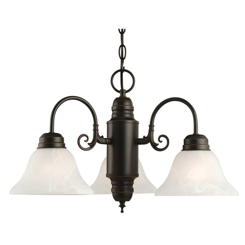 Design House 514463 Millbridge Traditional 3-Light Indoor Dimmable Chandelier