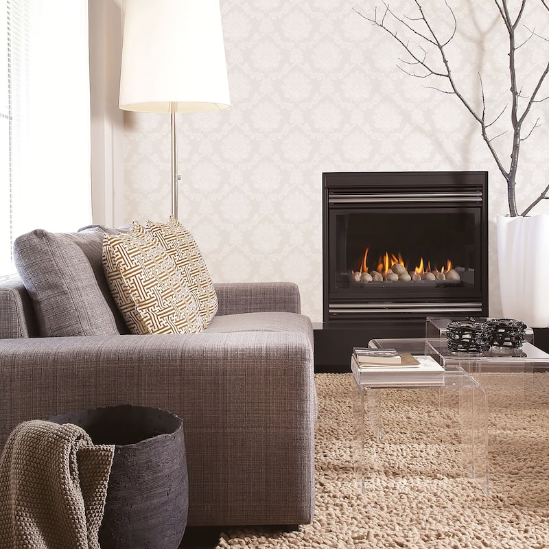 Galerie Wallcoverings Nordic Elements La Dentelle Damask Non-woven Matte Wallpaper Roll