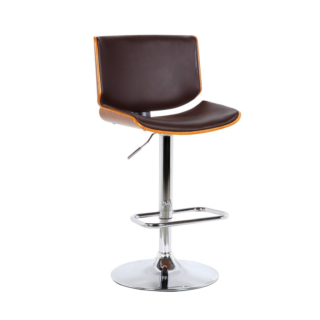 Porthos Home Remi Counter Height Stool, PU Leather, Iron Legs