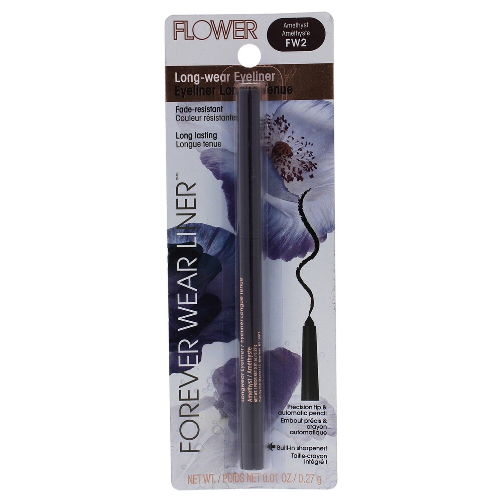 Forever Wear Liner Long-Wear Eyeliner - Fw2 Amethyst By Flower For Women - 0 01 Oz Eyeliner (Eyebrow Pencil - 1 Piece)