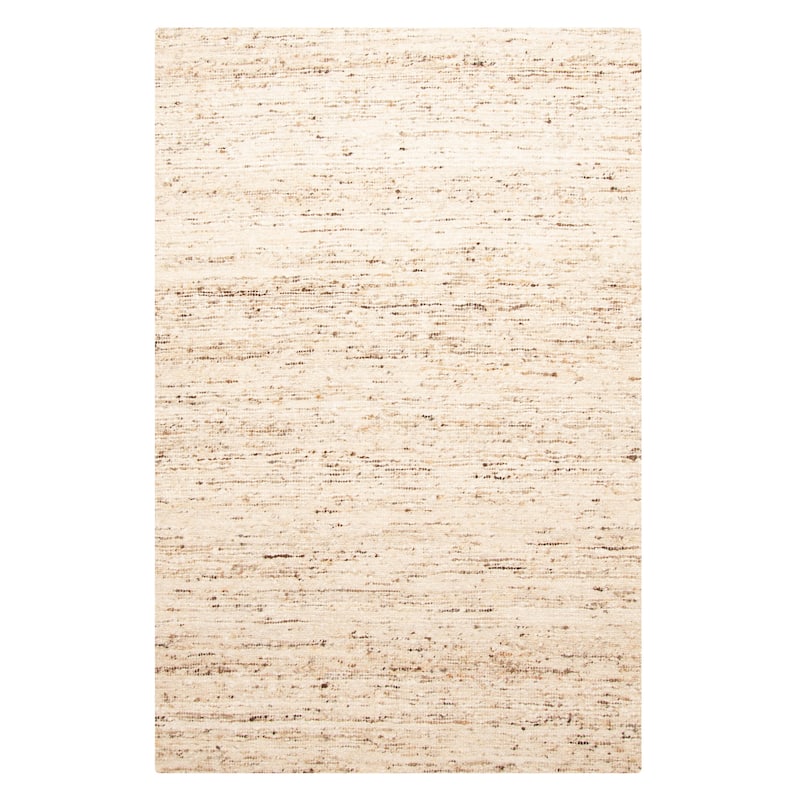 ECARPETGALLERY Braid weave Sienna Cream Wool Rug - 5'1 x 7'10