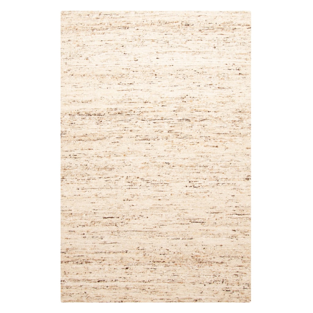 ECARPETGALLERY Braid weave Sienna Cream Wool Rug - 5'1 x 7'10