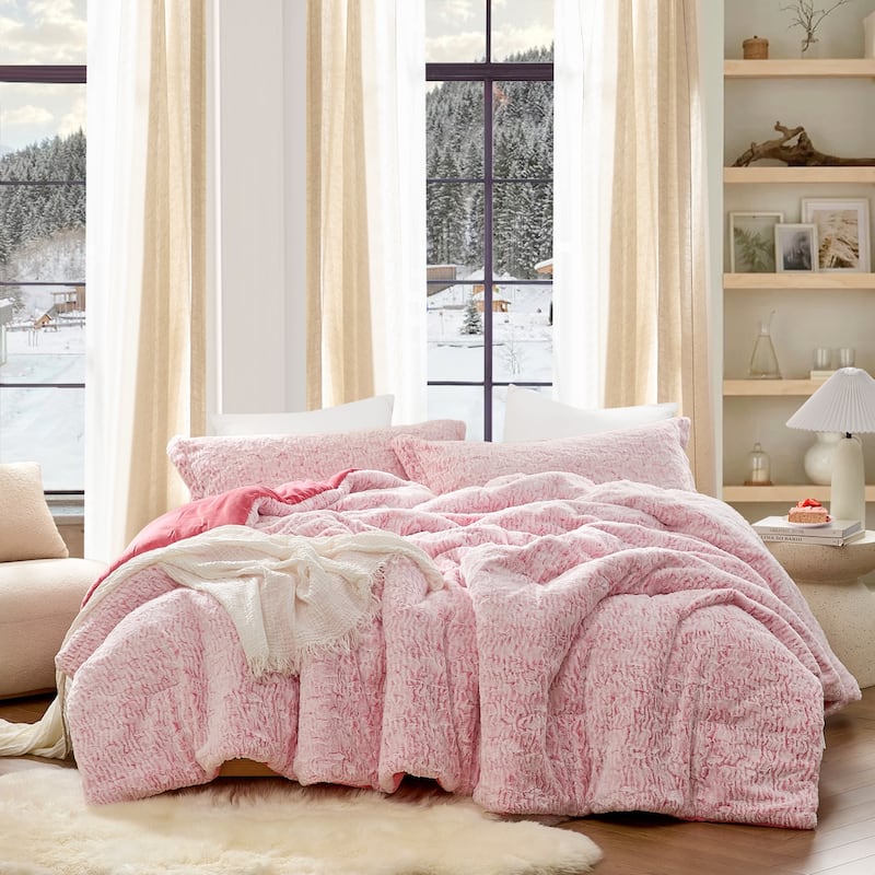 Shortcake - Coma Inducer® Oversized Comforter Set - Strawberry Pink - 5 Piece - Alaskan King