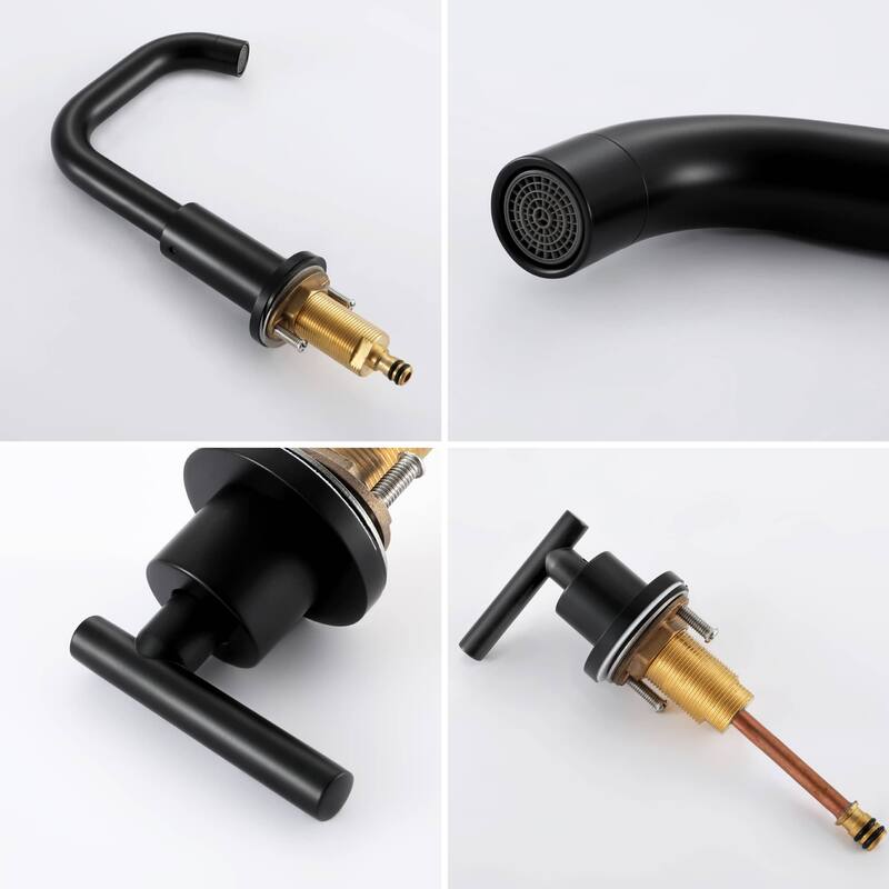 Widespread Bathroom Sink Faucet 3 Holes Bathroom Faucet 8 Inch Double Handle Vanity Basin Faucets