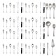 preview thumbnail 7 of 6, Palmdale Plus 55 Piece Stainless Steel Service For 8 Silverware Set