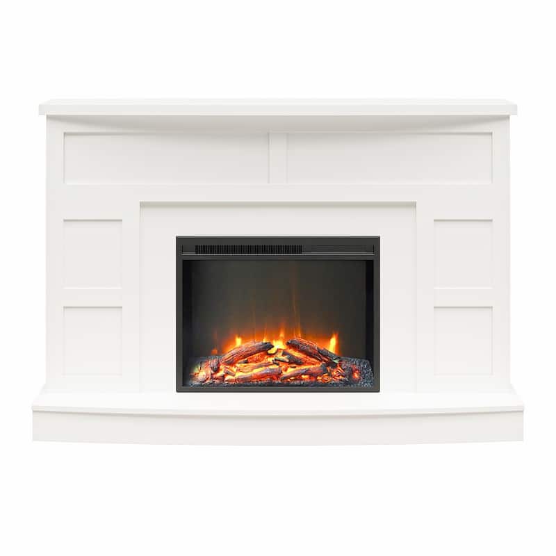 Ameriwood Home Banner Creek Mantel with Fireplace TV Console for TVs up to 60 inches