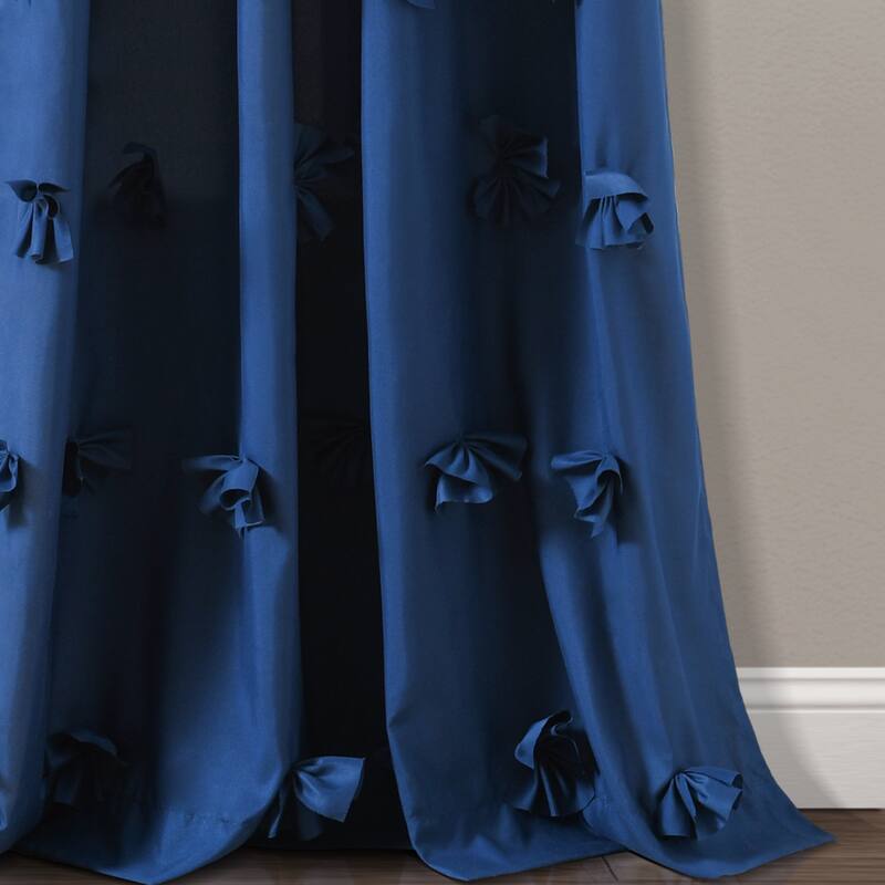 Silver Orchid Turpin Single Window Curtain Panel