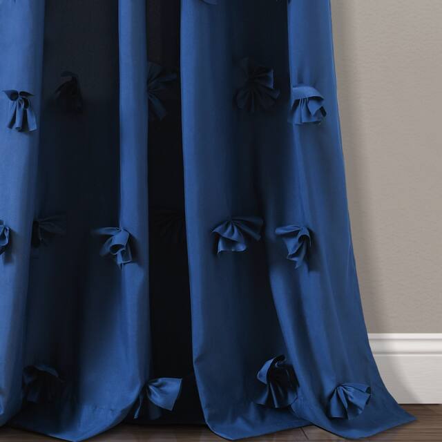 Silver Orchid Turpin Single Window Curtain Panel
