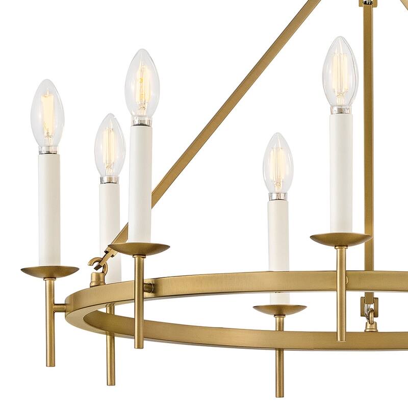 Hinkley Lighting 47475 Copley 9 Light 28" Wide Taper Candle Style