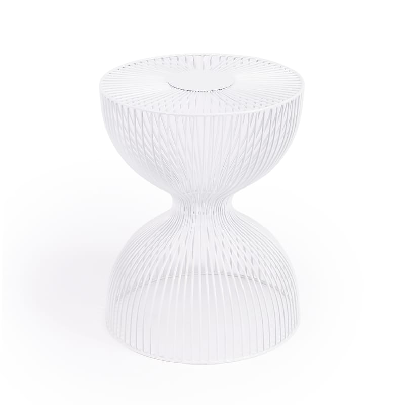Nicholas Metal Side Table - White