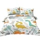 preview thumbnail 10 of 9, 3-Piece Dinosaur Twin Soft Duvet Cover Set For Comforter Bedding Cover For Kid Gift