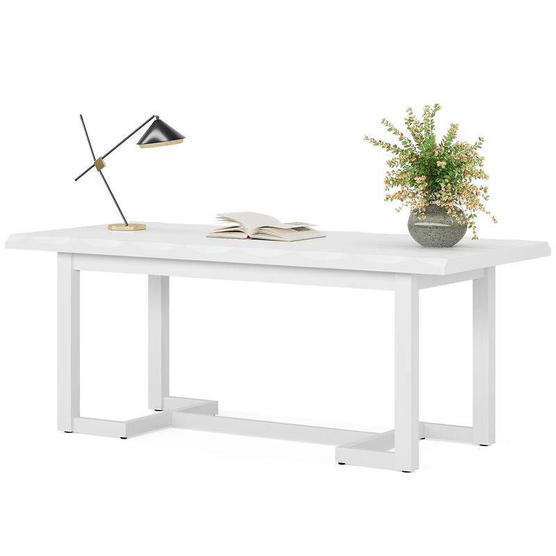 62-inch Rectangular Computer Desk Writing Table for Home Office