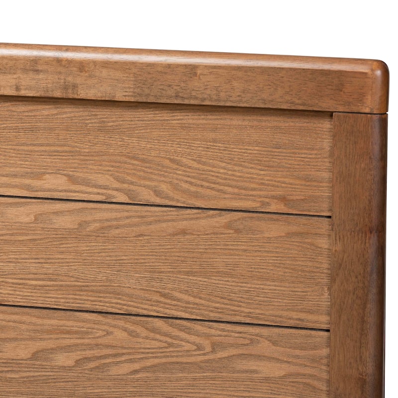 Carson Carrington Ulvsta Walnut Mid-century Wood Headboard