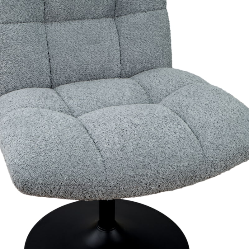 Art Leon Fabric Swivel Accent Chair with Ottoman
