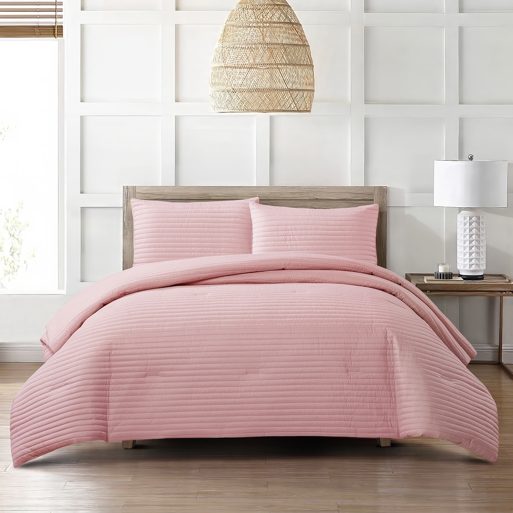 Pink Striped Comforters and Sets - Bed Bath & Beyond