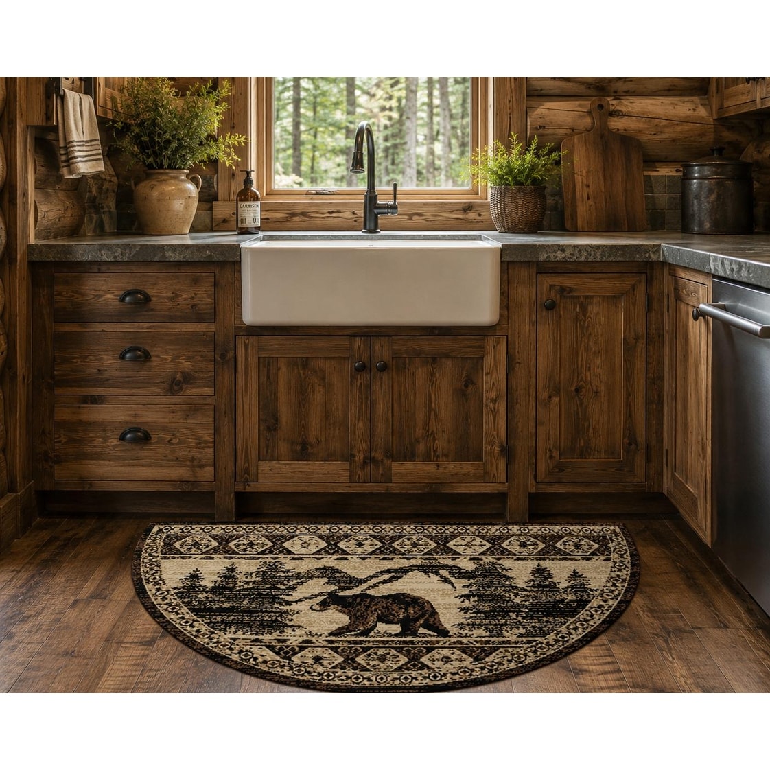 American Destination Foothills Brown Lodge Area Rug - 2'x3'8"