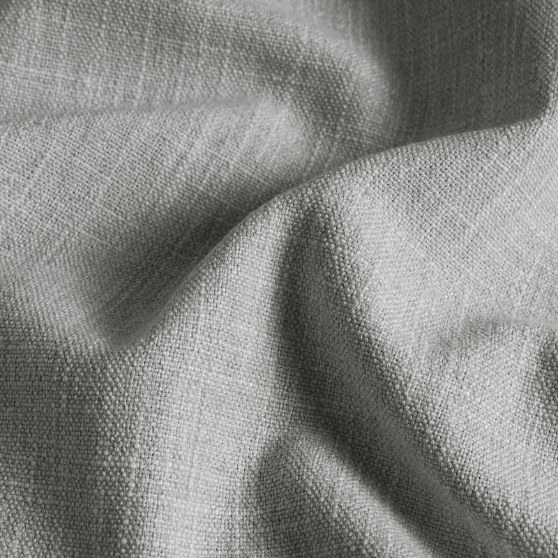 Exclusive Fabrics Basic Faux Linen Curtain Pair - 2 Panels - Light Filtering Window Curtains