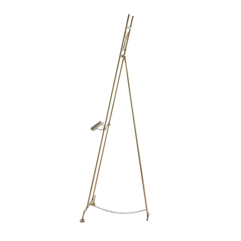 Gold Metal Adjustable 3 Tier Geometric Display Easel with Chain Support