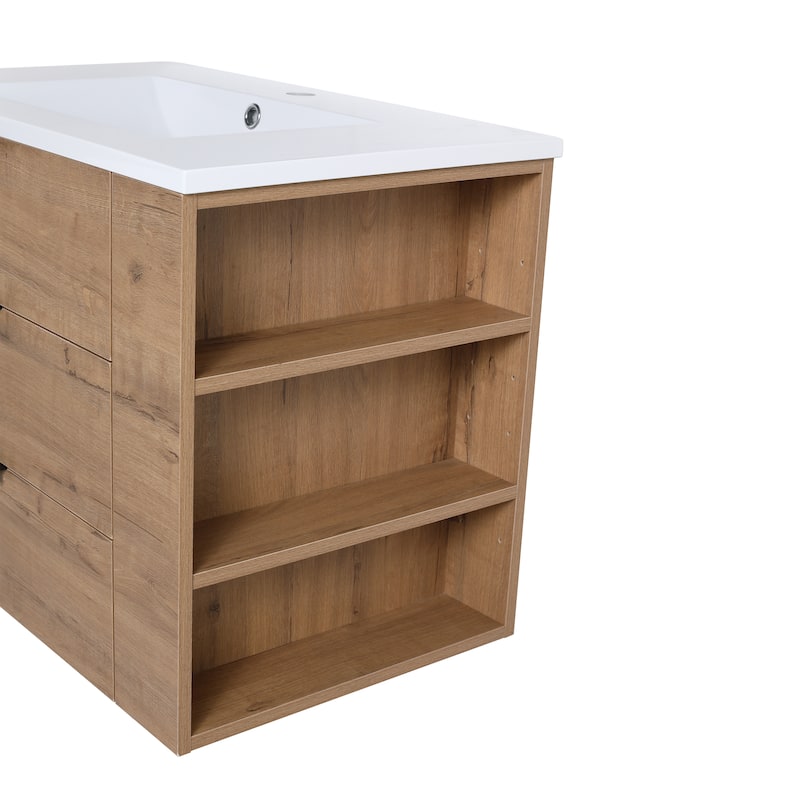 Topcraft Wall-Mounted Bathroom Vanity With Sink