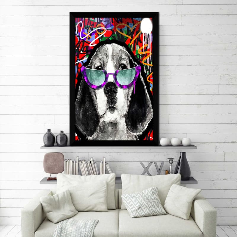 "Beagle Nerd" by Jodi Print on Acrylic