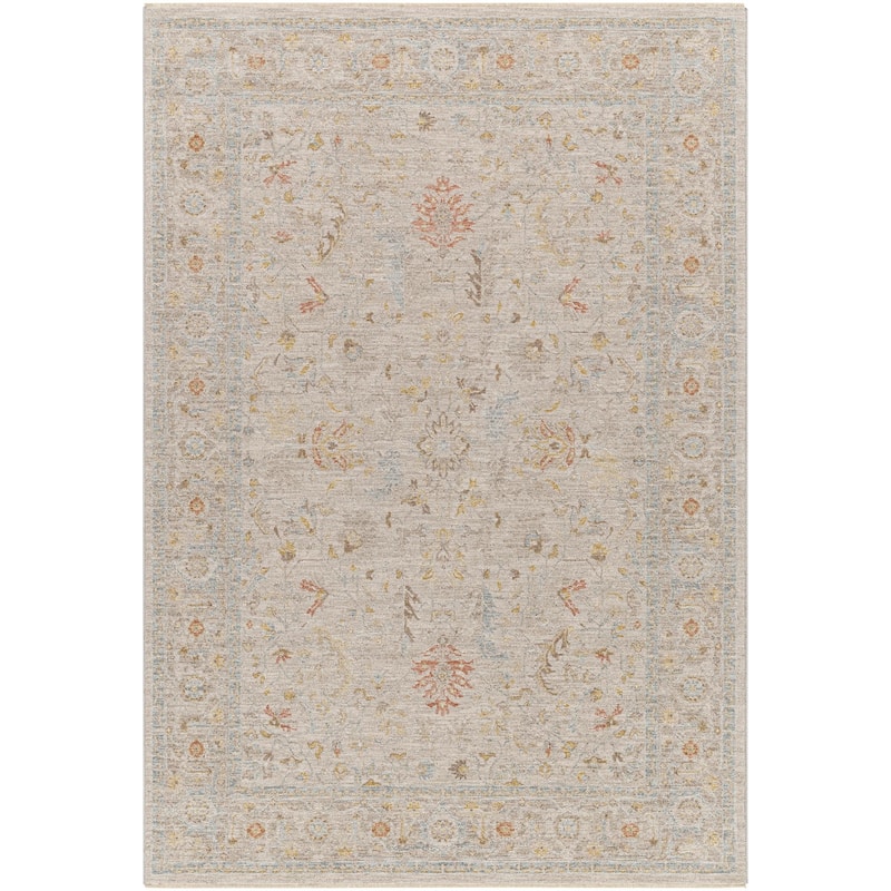 Livabliss Avant Garde Traditional Medallion Area Rug - 7'10" x 7'10" Round - Beige/Grey