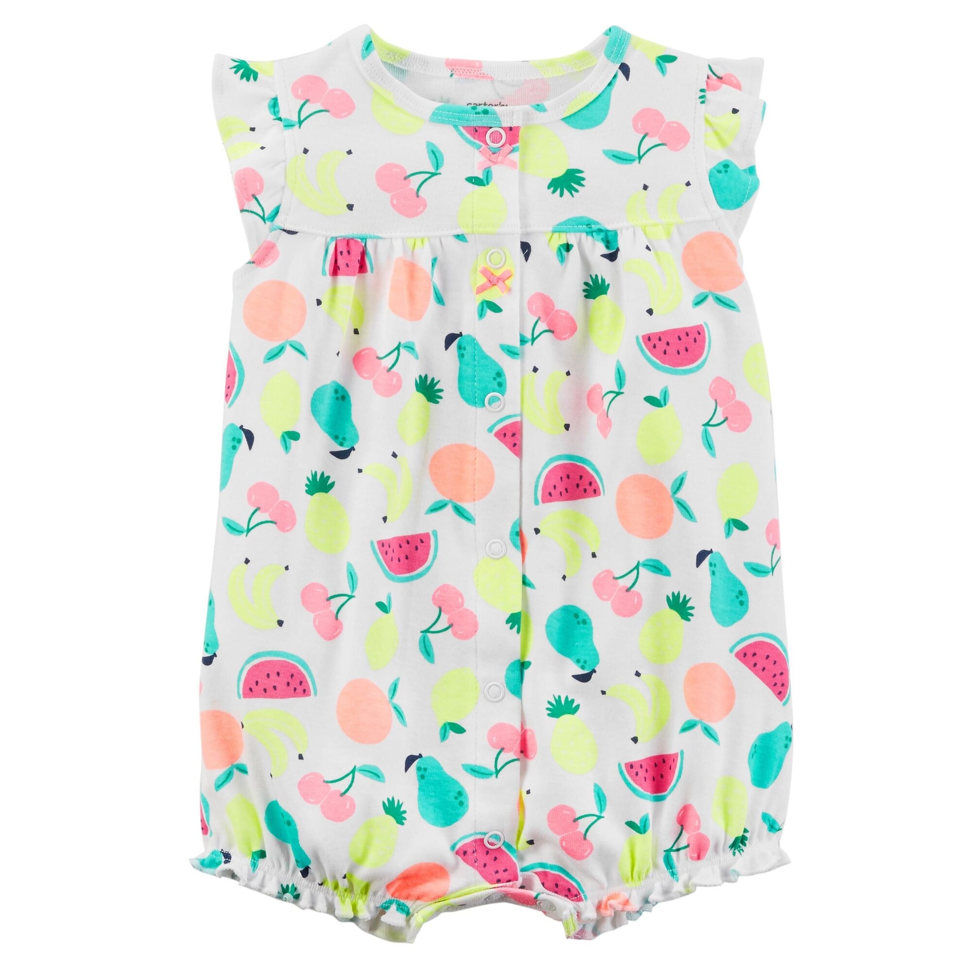 Shop Carter S Baby Girls Fruity Snap Up Romper 18 Months Free