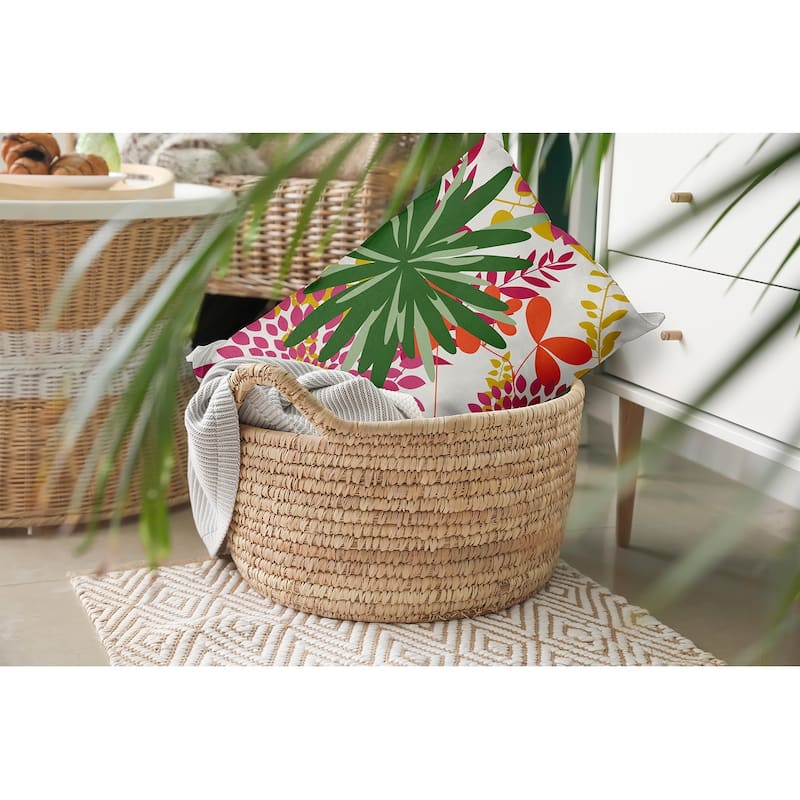Jumble Floral Decorative Throw Pillow