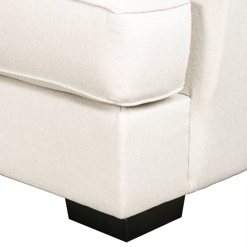 Furniture of America Pario Modern 2-Piece Wood Frame Fabric Sofa Set with Accent Pillows