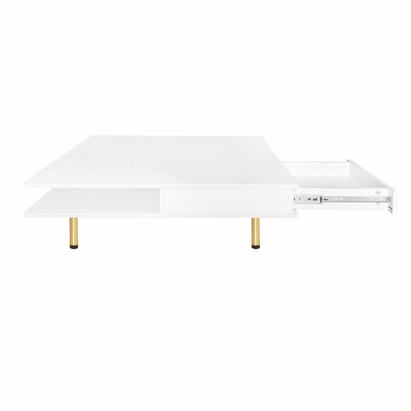 Particle Board Coffee Table With Drawers