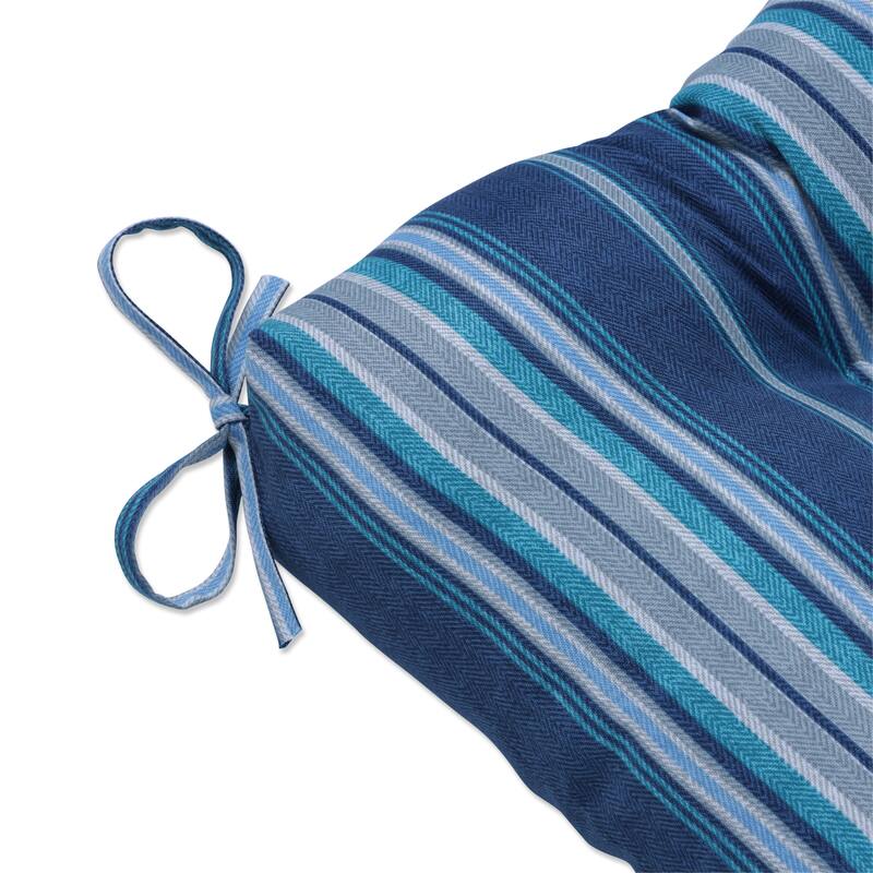 Pillow Perfect Outdoor Terrace Caribe Blown Bench Cushion